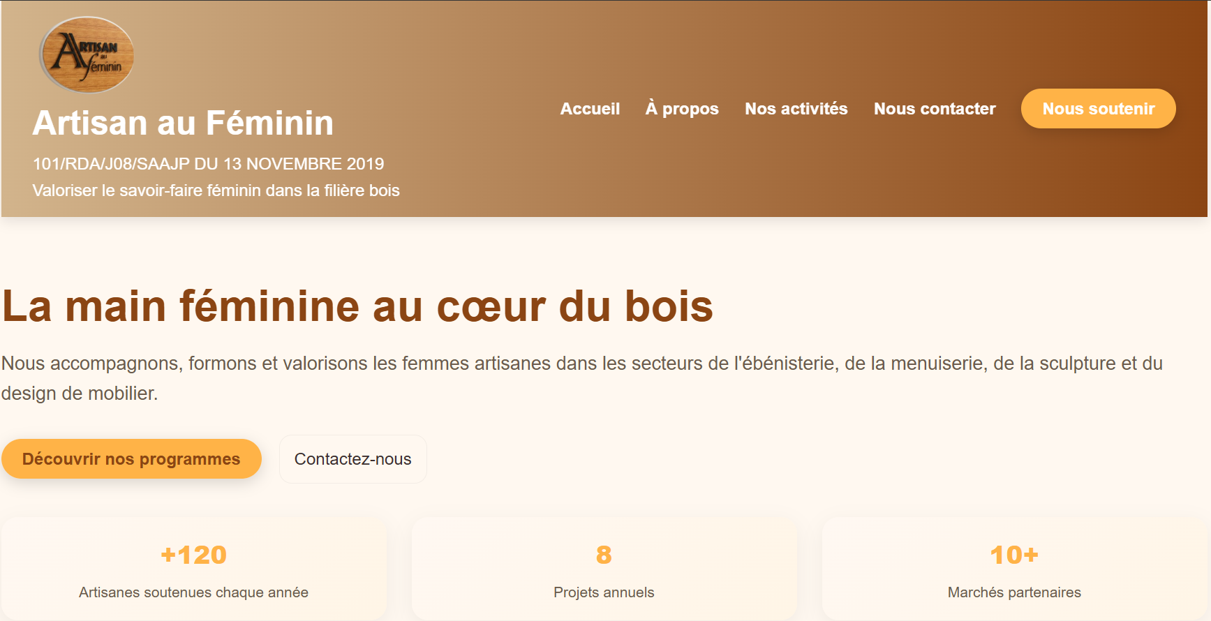 Site Artisan au Féminin
